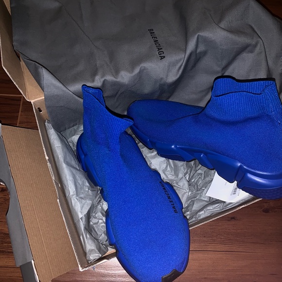balenciaga blue trainer